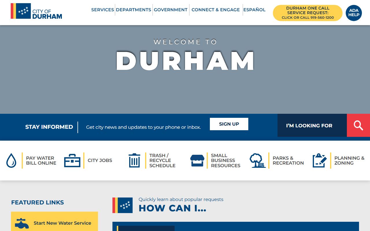 Durham city property tax records access portal