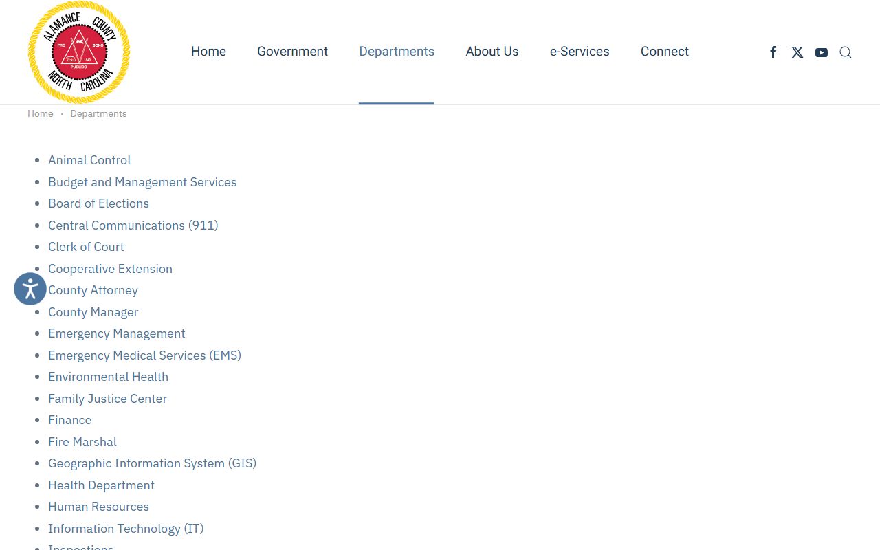 Alamance County Tax Administration office for property tax records