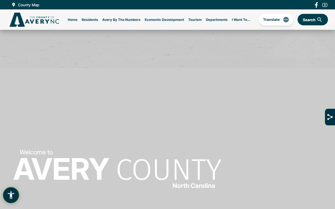 Avery County government website for property tax records