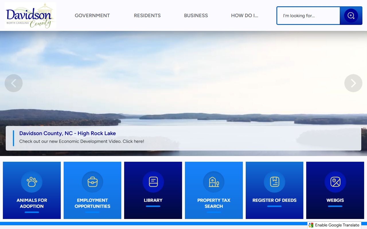 Davidson County government website for property tax records