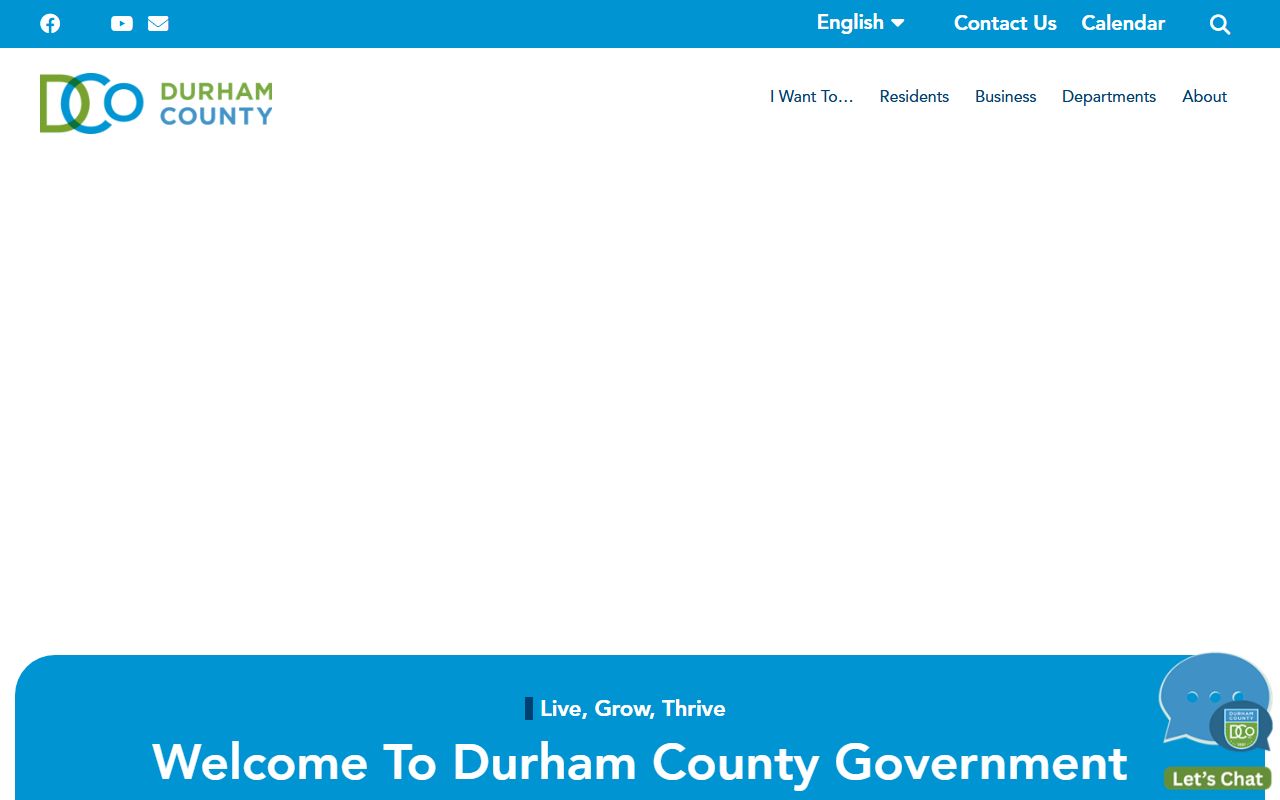 Durham County government website for property records