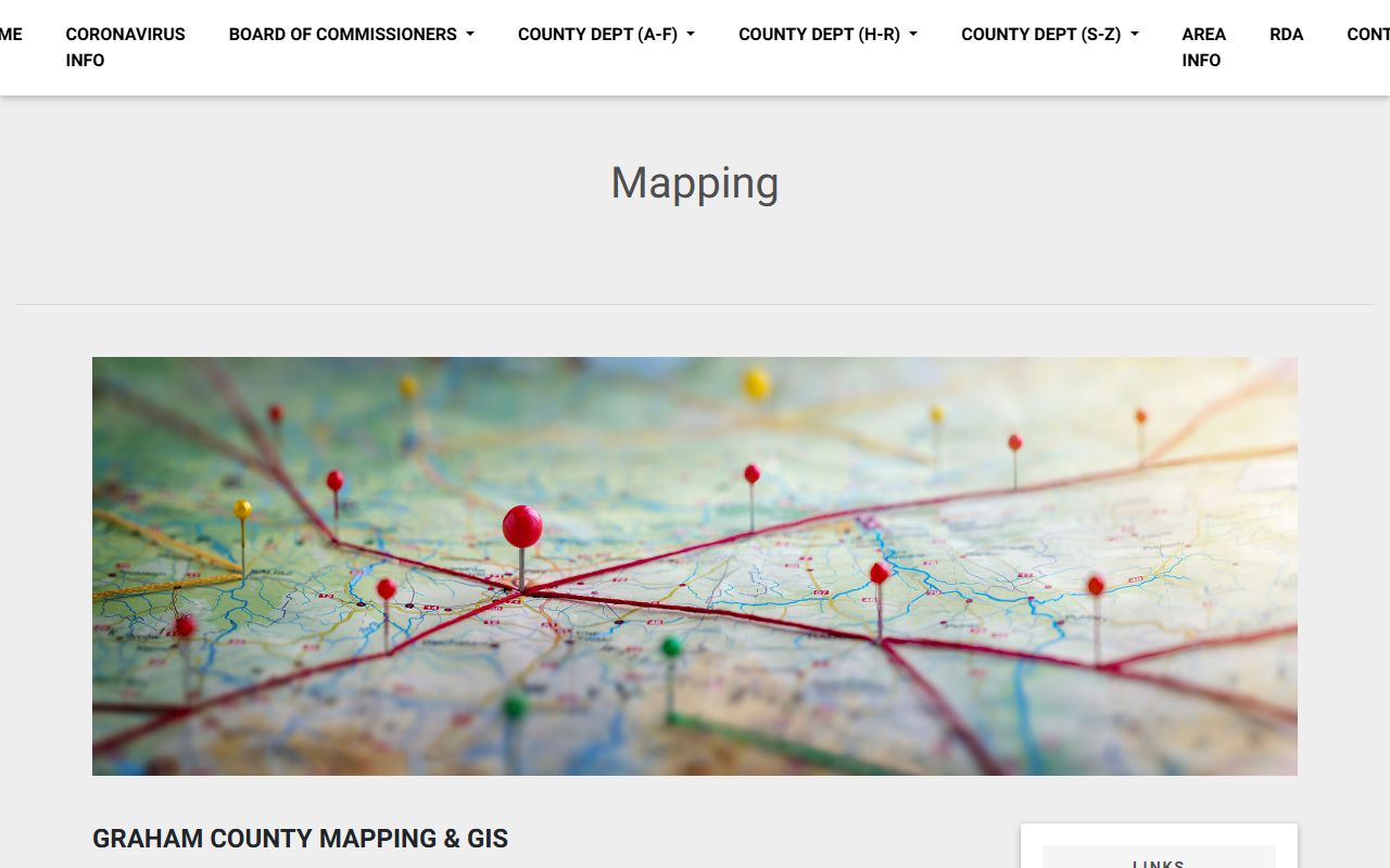 Graham County GIS mapping tool for property tax records