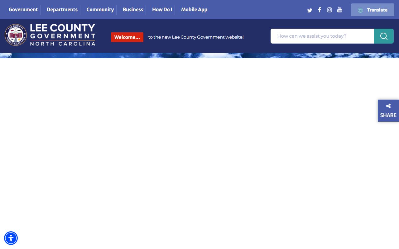 Lee County government website for property tax records
