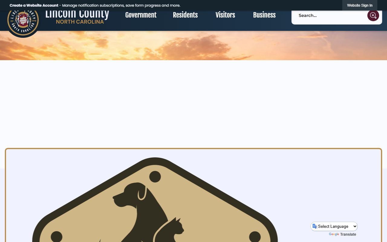 Lincoln County government website for property tax records