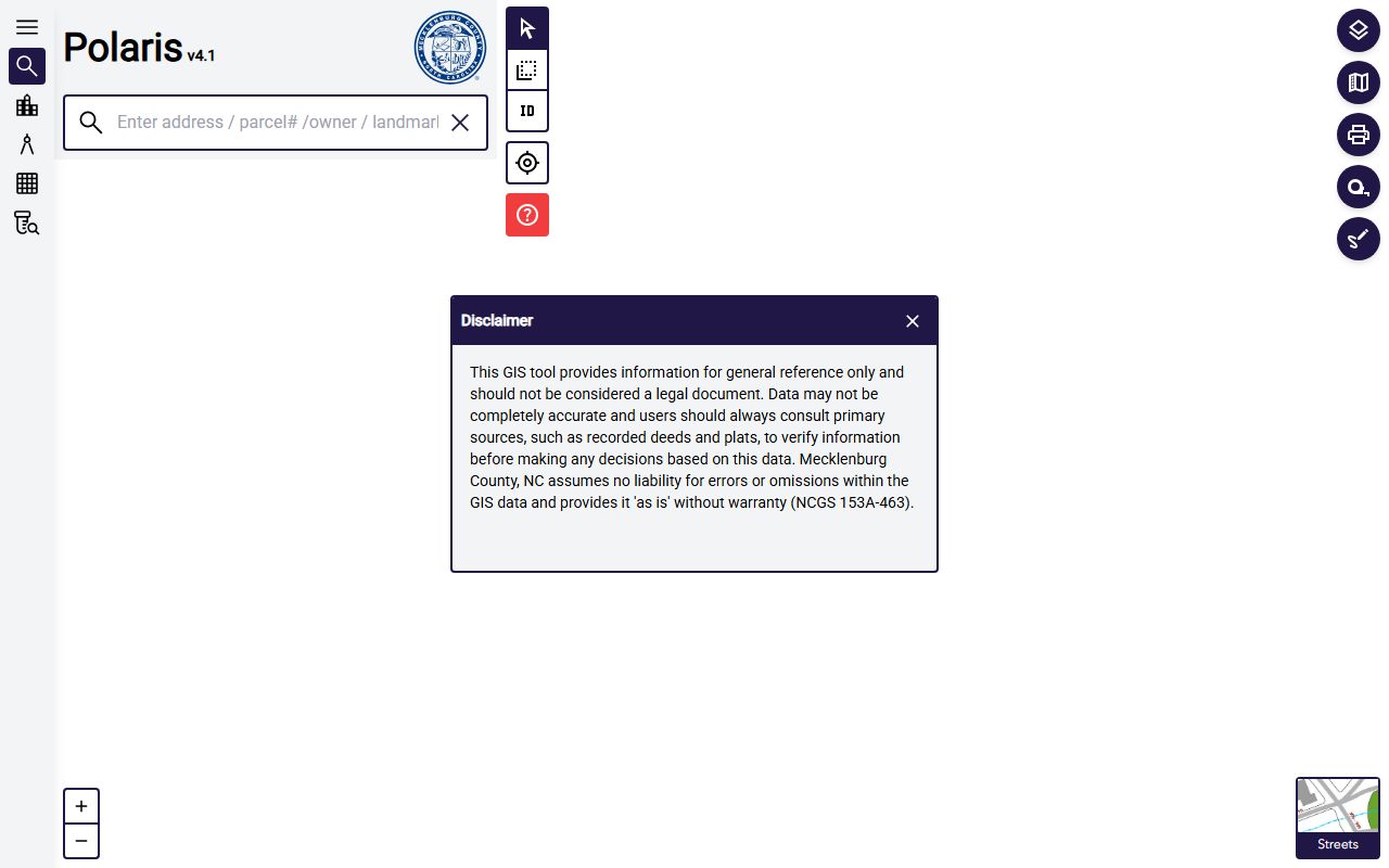 Mecklenburg County Polaris property system for tax records