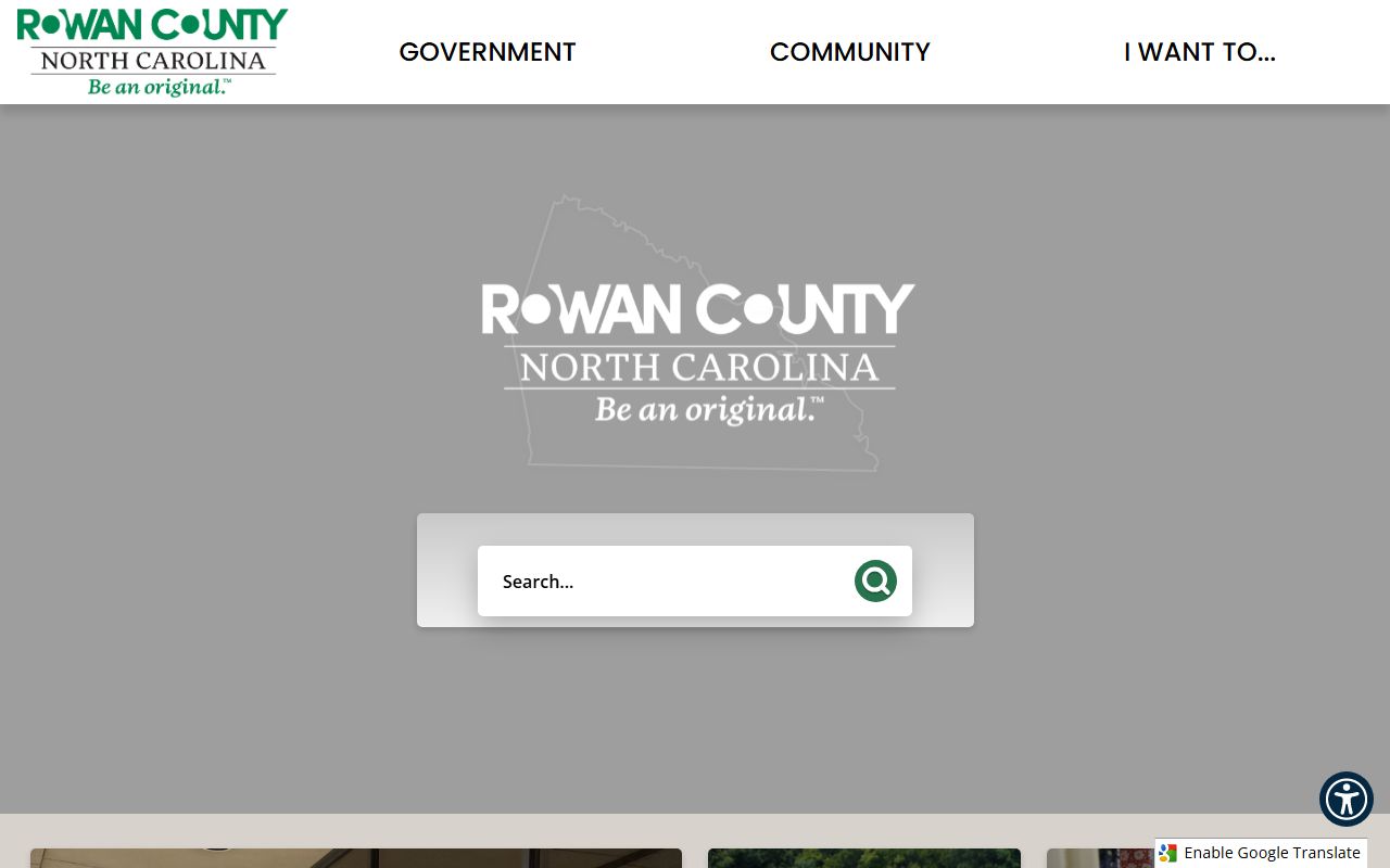 Rowan County government website for property tax records